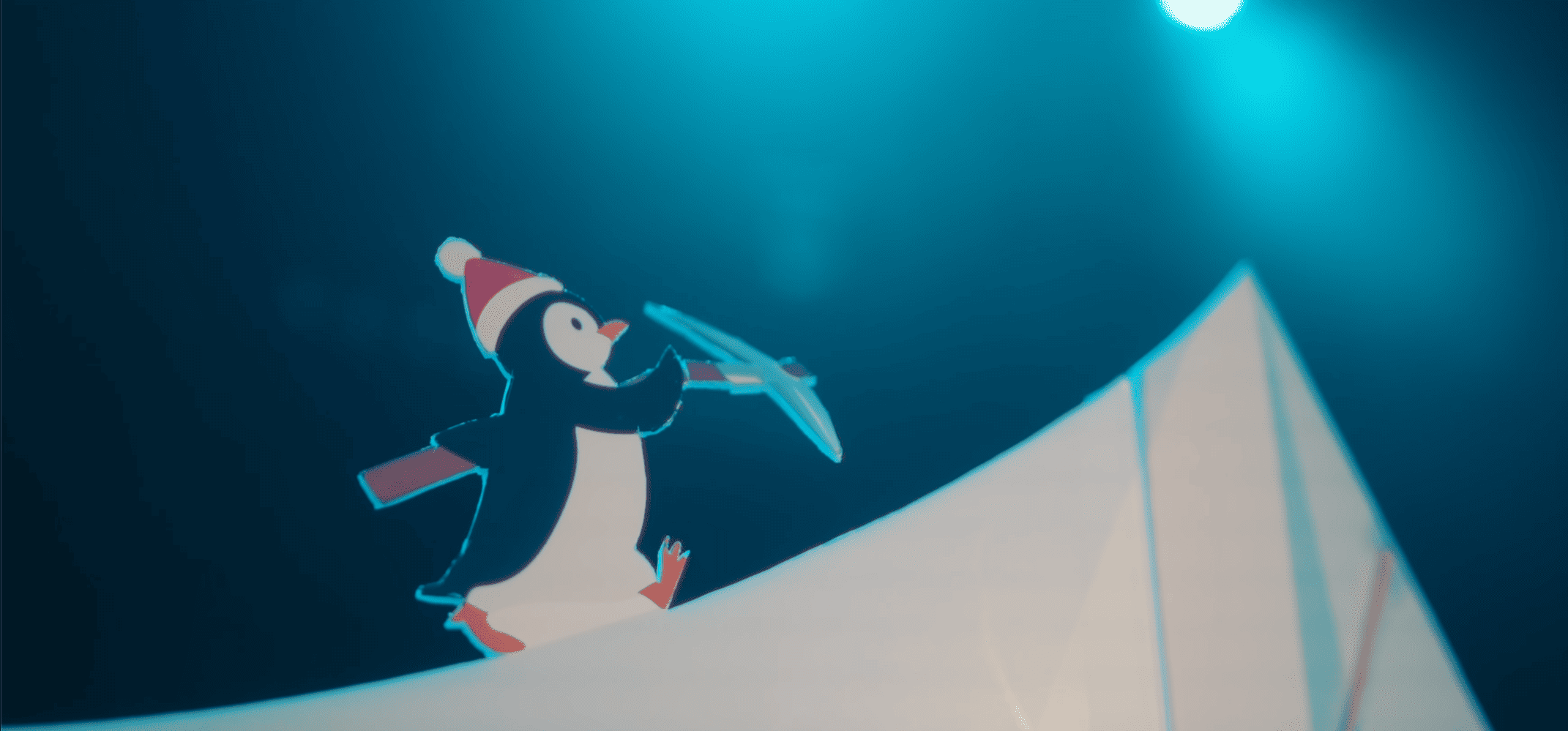 Pingouin du pop-up Mille Voyage